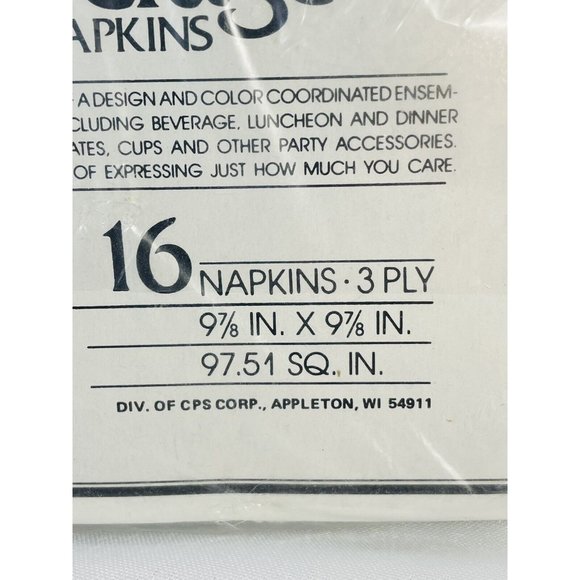 Vintage Halloween Orange Pumpkin Bat Ghost Artfaire Beverage Napkins 16 3-ply - Picture 9 of 11